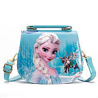 Дитяча Сумка для дівчаток 3-6 років на плече Frozen Холодне серце Блакитна ( код: IBD017L )