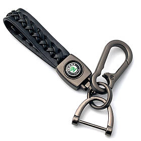 Брелок автомобільний плетений з логотипом Skoda