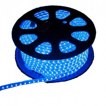 Світлодіодна стрічка LED 5050 Синя 100m 220V Лучшая цена