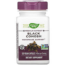 Бавовна Nature's Way "Black Cohosh" підтримка під час менопаузи, 40 мг (120 капсул)