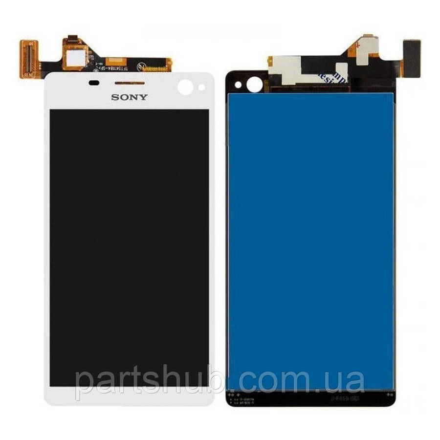 Дисплей Sony Xperia C4 E5333 E5343 E5353 E5363 E5303 E5306 з тачскріном білий