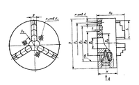 Патрон токарный 3-х кулачковый 315 мм посадка на конус