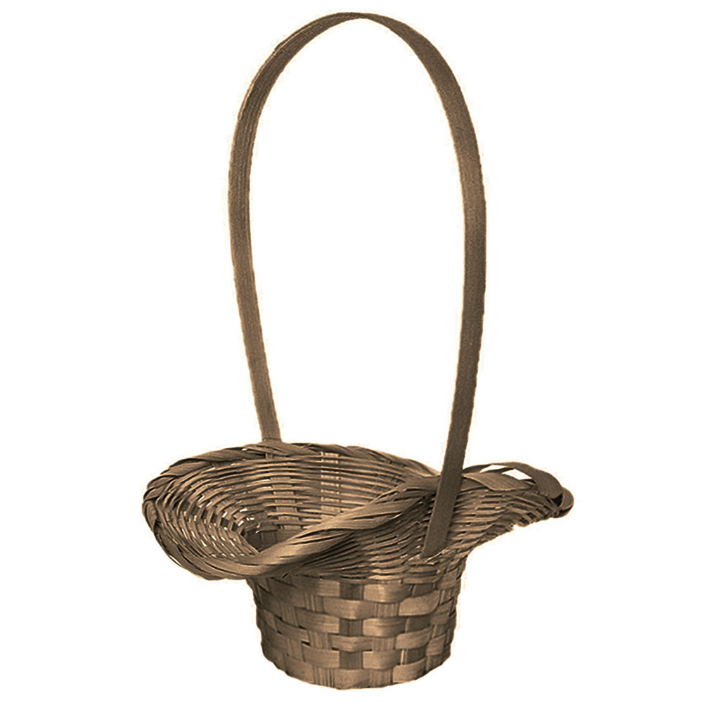 Кошик з лози коричнева (7807-6) 39х25 см