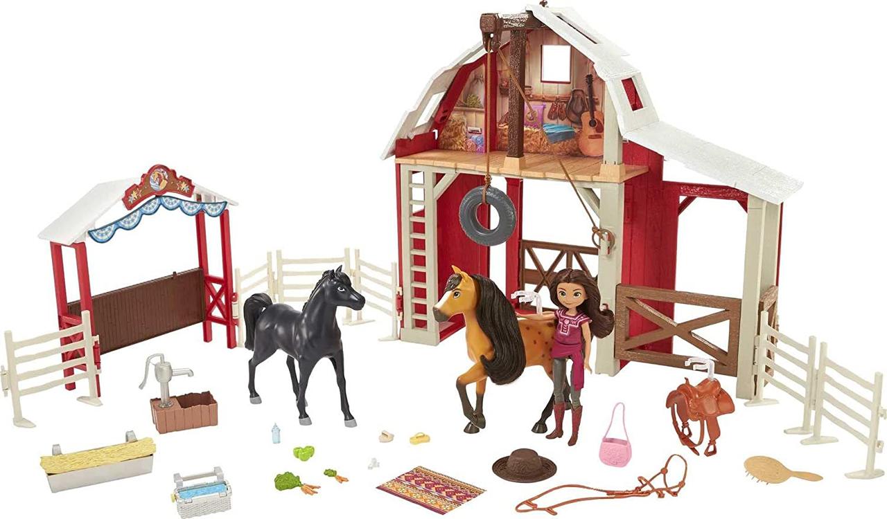 Спірит Непокірний великий ігровий набір Лакі та Спірит Конюшня Lucky and Spirit Ultimate Barn Playset.