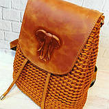 Клапан для рюкзака "Слон". Колір "Рудий"., фото 4