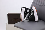 Жіночі кеди Converse Run Star Hike High Top Black White, чорно-білі кросівки конверс ран стар хайк чорні, фото 6