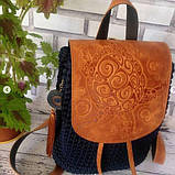 Клапан для рюкзака "Черепаха". Колір "Рудий"., фото 5