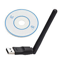 USB wifi вайфай wi fi вай фай адаптер з антеною + диск із драйвером