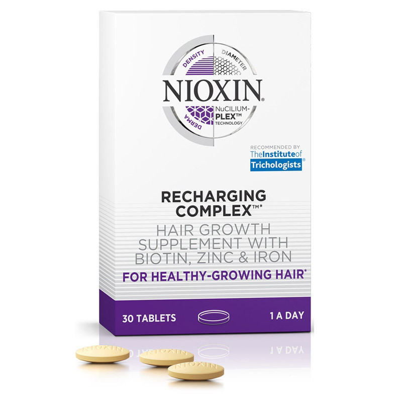Вітаміни для волосся Nioxin Recharging Complex, 30 таблеток.