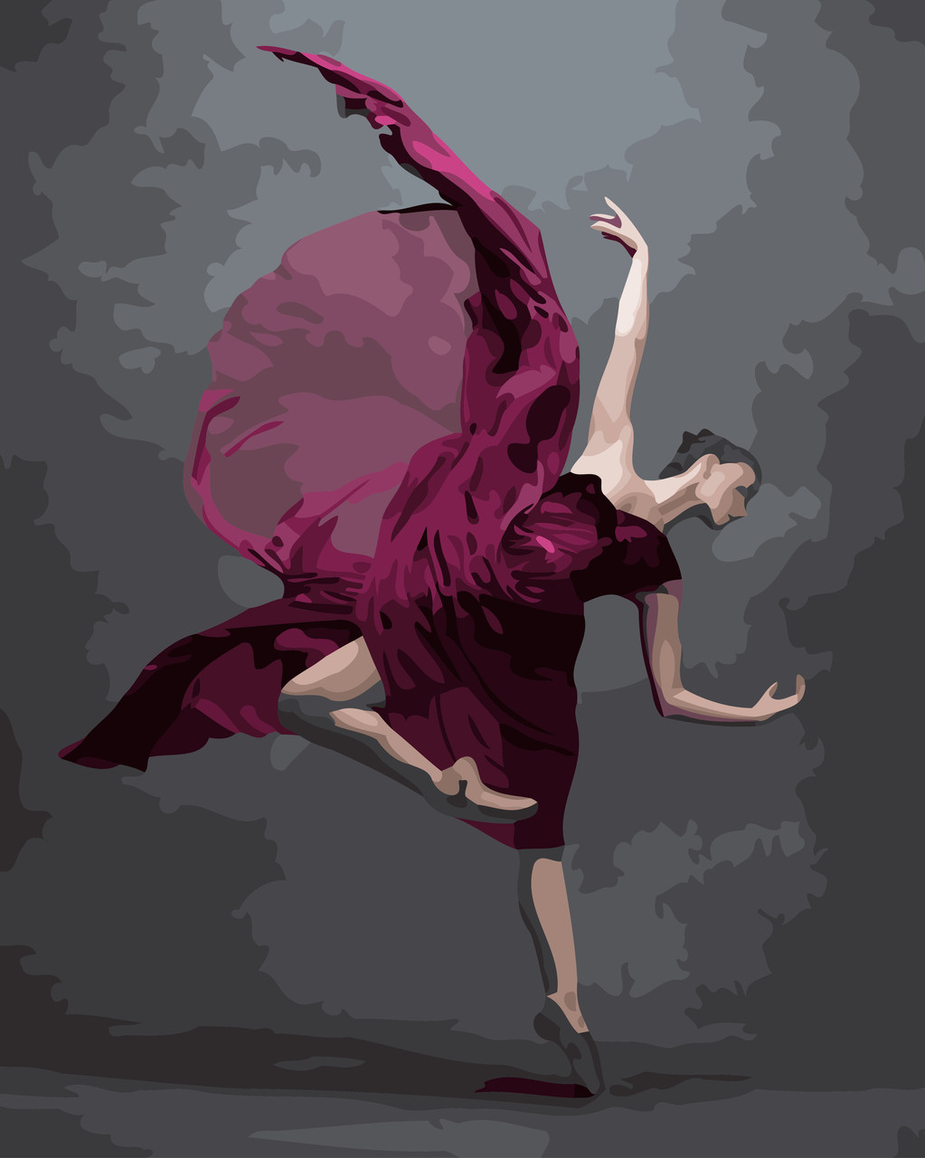 Художній творчий набір, картина за номерами Мистецтво танцю, 40x50 см, «Art Story» (AS0757)