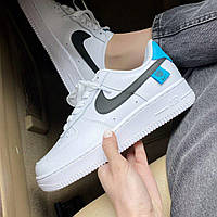 Кросівки жіночі Nike Air Force білі шкіра повсякденні весна осінь демісезонні