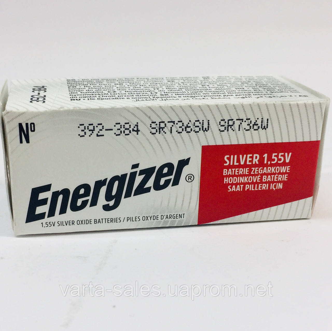 Батарейка Energizer 384 (SR41SW) silver oxide 1,55V - фото 6 - id-p1565984267