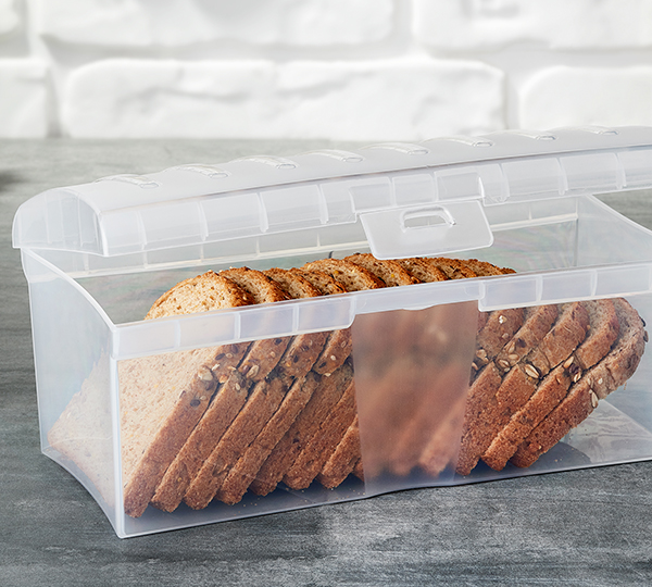 Контейнер харчовий пластиковий з кришкою для хліба Ємність для зберігання G-48 Gondol 28,5*13cm H 12cm 3 літри, фото 1