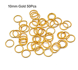 Прикраси для волосся кільця срібло 10 мм 50 шт. срібло. Прикраса для дред, фото 2