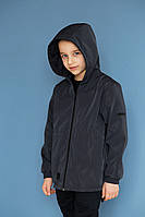 Вітровка з капюшоном подовжена темно-сіра, Смай Тайм SmileTime New Stylish