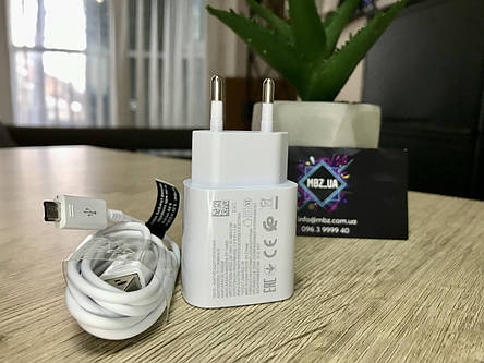 Зарядний пристрій для Samsung + кабель micro USB FAST CHARGING 2 Ампера, Samsung S4, S5, S6, S7 TA600, фото 2