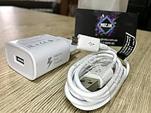Зарядний пристрій для Samsung + кабель micro USB FAST CHARGING 2 Ампера, Samsung S4, S5, S6, S7 TA600, фото 2