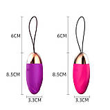 Яскраве віброяйце USB - Рожевий - Вібратори, фото 3