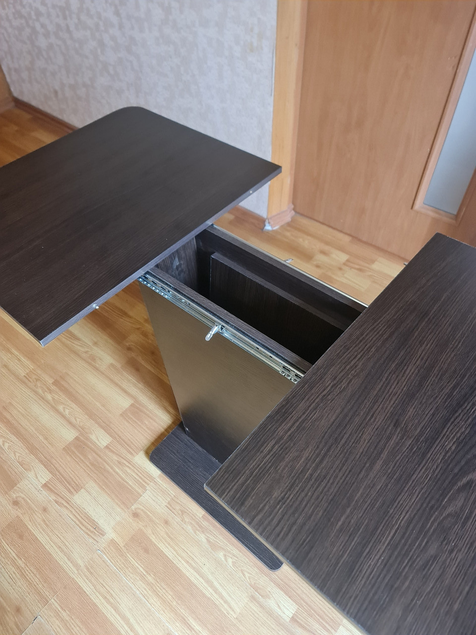 Стіл розсувний Cosmo 110-145Х68х76см з прямими кутами, фото 1