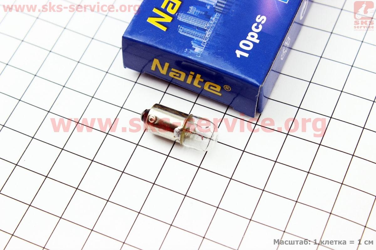 Лампа повороту (біла з цоколем) 12V/3W T8.5 BA9S — 10 шт.