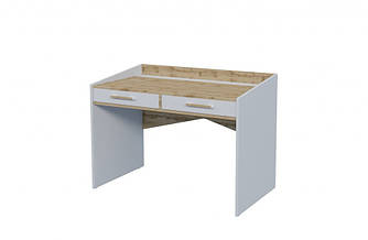 Стіл письмовий 2Ш для дитячої, вітальні чи спальні з ДСП Дуб Тахо / Аляска Біла Unity T Intarsio