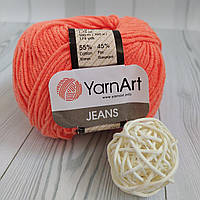 YarnArt Jeans (№61) кораловий неон