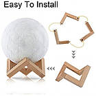 Нічний світильник місяць 3D Moon Light 15 см з пультом ДУ Лучшая цена, фото 3