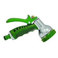 Пістолет-розпилювач 7-позиційний з фіксатором потоку, металевий, VERANO (72-027)