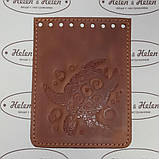 Клапан для міні сумочки 10*14. "Черепашка". Колір "Рудий", фото 3