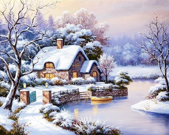 Алмазна мозаїка Сніговий полон My-Art TN1106 (40 x 50 см) на підрамнику, фото 1