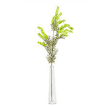 Декоративні штучні квіти, гілка "Мімоза" 85 см, зелений колір