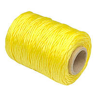 Шпагат полипропиленовый желтый на втулке (веревка для подвязки),200 г