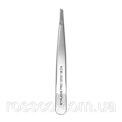 ПІНЦЕТ ДЛЯ БРІВ STALEKS PRO EXPERT 10 TYPE 4 TE-10/4, фото 1