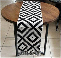 Ранер Трипілля чорний 32x200 см текстиль столовий красивий святковий