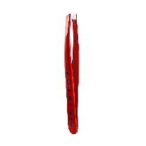 ПІНЦЕТ ДЛЯ БРІВ STALEKS PRO EXPERT 11 TYPE 3 RED TE-11/3, широкі скошені кромки, колір червоний, фото 4