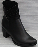 Чоботи жіночі на підборі демі від виробника ЛС22-0613, фото 3