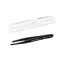 ПІНЦЕТ ДЛЯ БРІВ STALEKS PRO EXPERT 11 TYPE 4 BLACK TE-11/4B, вузькі скошені кромки, колір чорний, фото 6