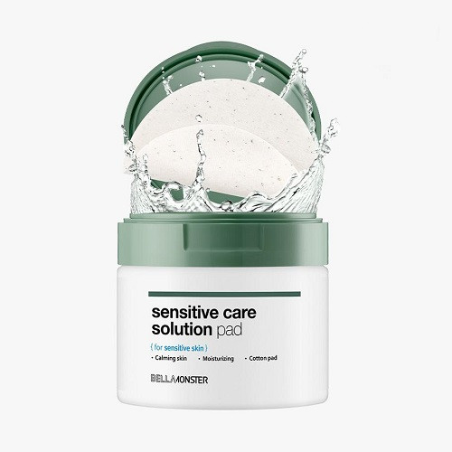 BellaMonster Sensitive Care Solution Pad Тонер-педи для чутливої шкіри, 70 шт