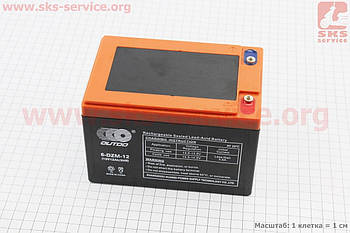 Аккумулятор 12V12Ah 6DZM12 кислотний (L150*W101*H99mm) для іграшок та інше.