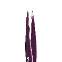 ПІНЦЕТ ДЛЯ БРІВ STALEKS PRO EXPERT 11 TYPE 5 VIOLET TE-11/5, точковий, колір фіолетовий, фото 3