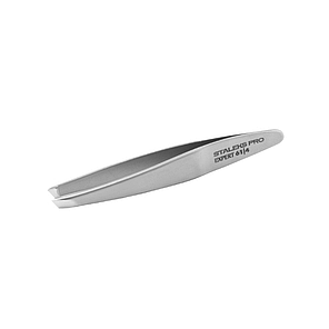 ПІНЦЕТ ДЛЯ БРІВ STALEKS PRO EXPERT 61 TYPE 4 TE-61/4, вузькі скошені кромки, фото 3