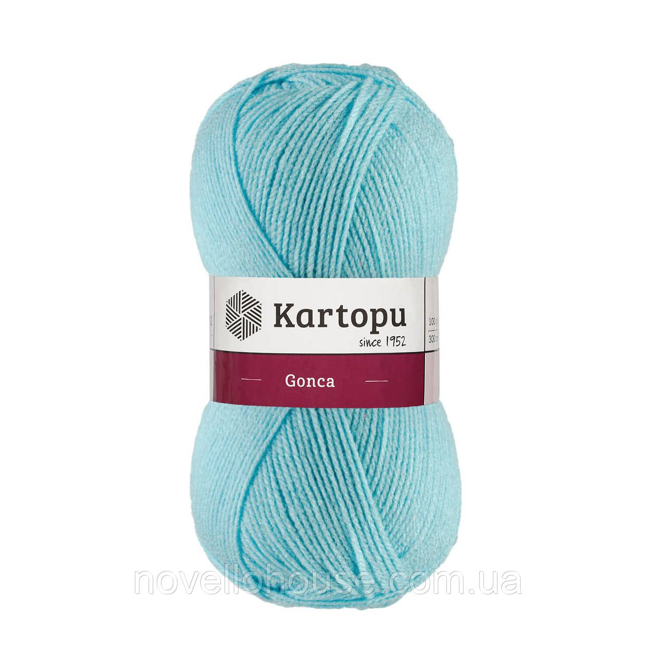 Kartopu GONCA (Картопу Гонка) № 502 бірюза (Пряжа 100% акрил, нитки для в'язання)