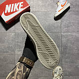 Жіночі кросівки Nike Blazer Mid '77 White Orange, білі шкіряні кросівки найк блейзер мід, фото 5