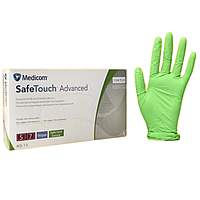 Перчатки нитриловые SafeTouch Medicom Green размер S (100 шт) цвет Зеленое яблоко