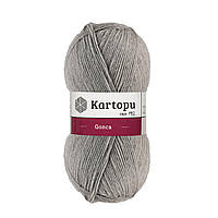 Kartopu GONCA (Гонка) № 1000 світло-сірий  (Пряжа 100% акрил, нитки для в'язання)