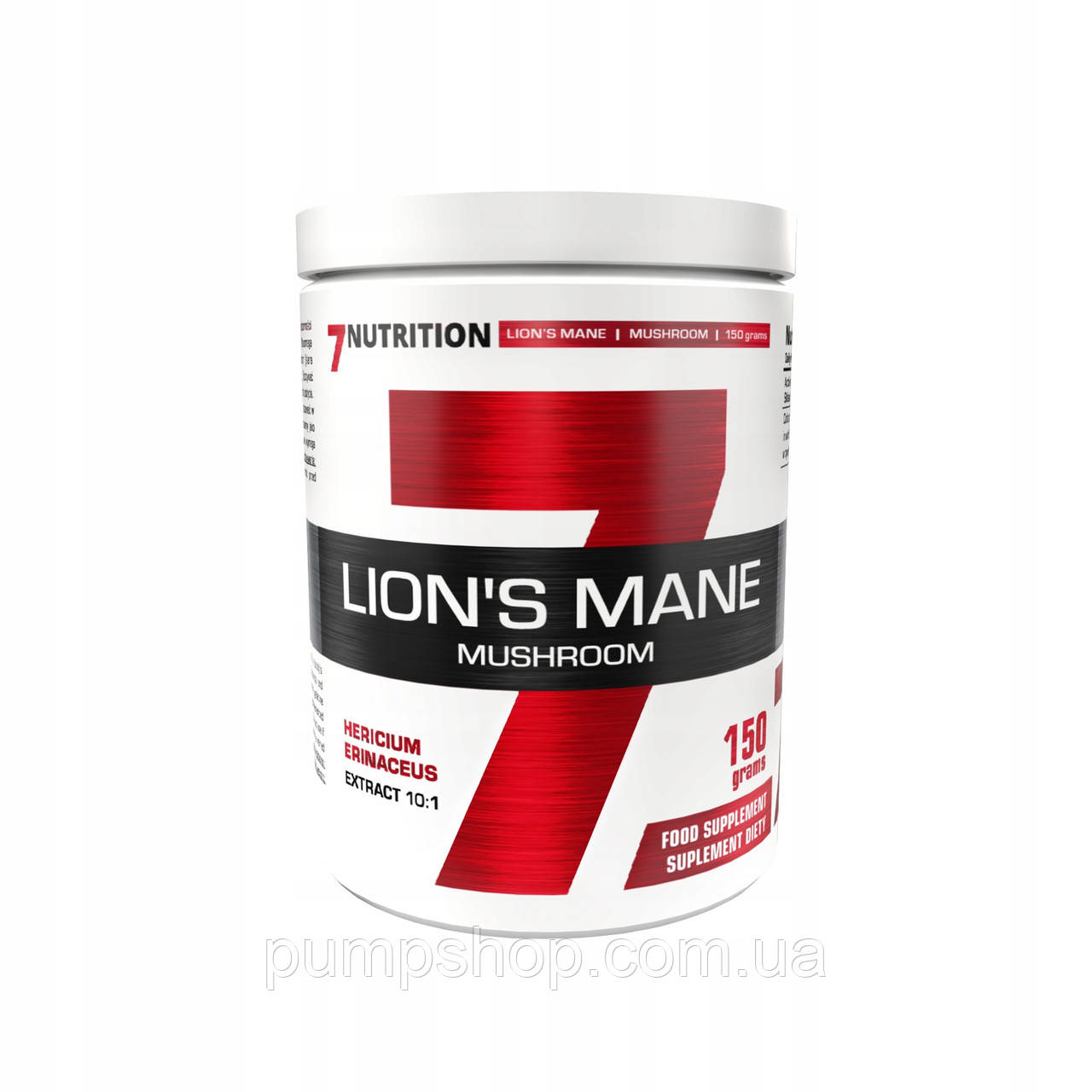 Їжовик гребінчастий 7Nutrition lion's Mane 150 г (300 порц)