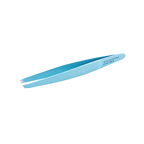 ПІНЦЕТ ДЛЯ БРІВ STALEKS PRO EXPERT 65 TYPE 4 TE-65/4, вузькі скошені кромки, колір блакитний, фото 3