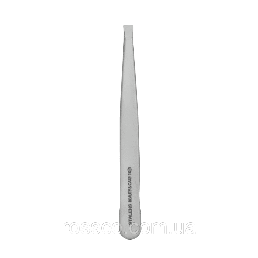 ПІНЦЕТ ДЛЯ БРІВ STALEKS BEAUTY & CARE 10 TYPE 1 TBC-10/1, широкі прямі кромки