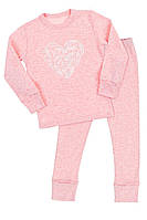 Пижама детская, розовая, рост 152 топ Крохатушка