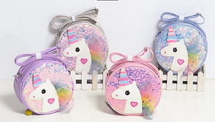 Дитяча сумочка Єдиноріг з паєтками, 4 кольори